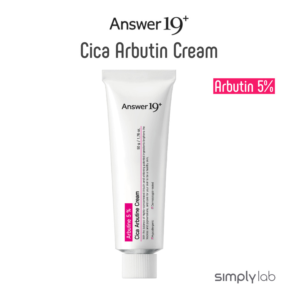 [Answer19] Kem Cica Arbutin 50g, Arbutin 5%, làm trắng, loại bỏ vết thâm, chăm sóc hing, madecassosi