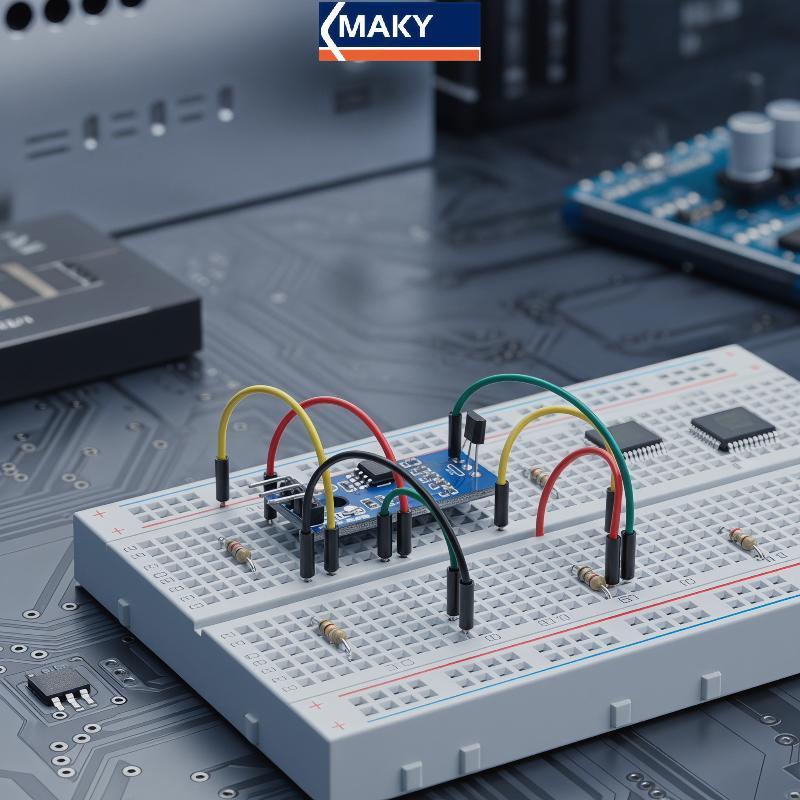 MAKY Hall Cảm biến Mô-đun đo tốc độ động cơ 3144E Cảm biến tốc độ mạch mở đơn 3144 Cảm biến đếm A314