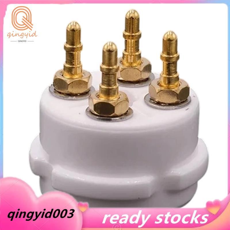 Hifi Vintage Tube AMP 4 Chân Không Ống Ổ Cắm Đế 2A3 300B 40 45 50 5Z3 811 101D 24K Mạ Vàng Đồng Chân