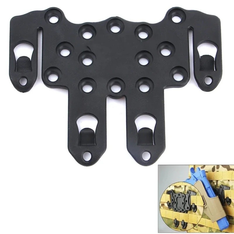 Chiến Thuật Molle Adapter Tốc Độ Kẹp Nền Tảng Airsoft Bao Da Trường Hợp Gắn Súng Săn Bắn Bao Da Adap