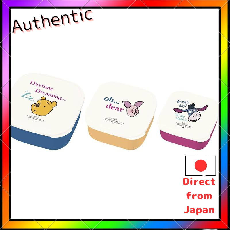Onishi Ken Seihan DISNEY WINNIE THE POOH Seal Lunch Box Set LUNCH SERIES FUNNY FACES 3P DIL-1502