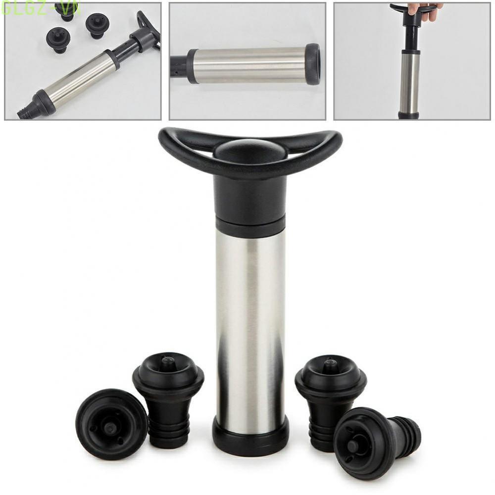 Professional grade Stainless Steel Wine Vacuum Pump with Reusable Stoppers