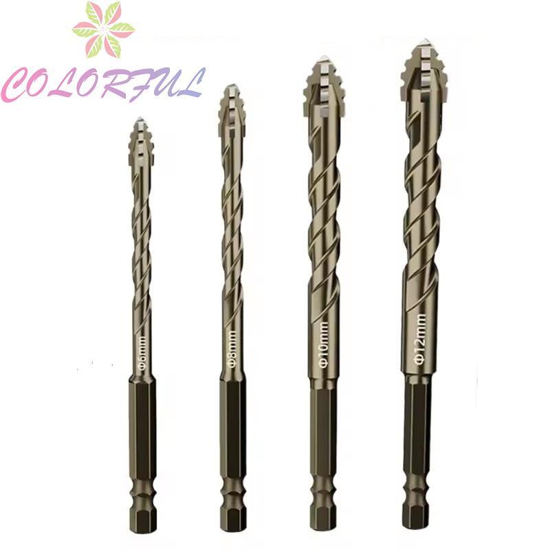 FourFlute Eccentric Drill Bit for Glass Tile and Hard Plastic with Carbide Edges