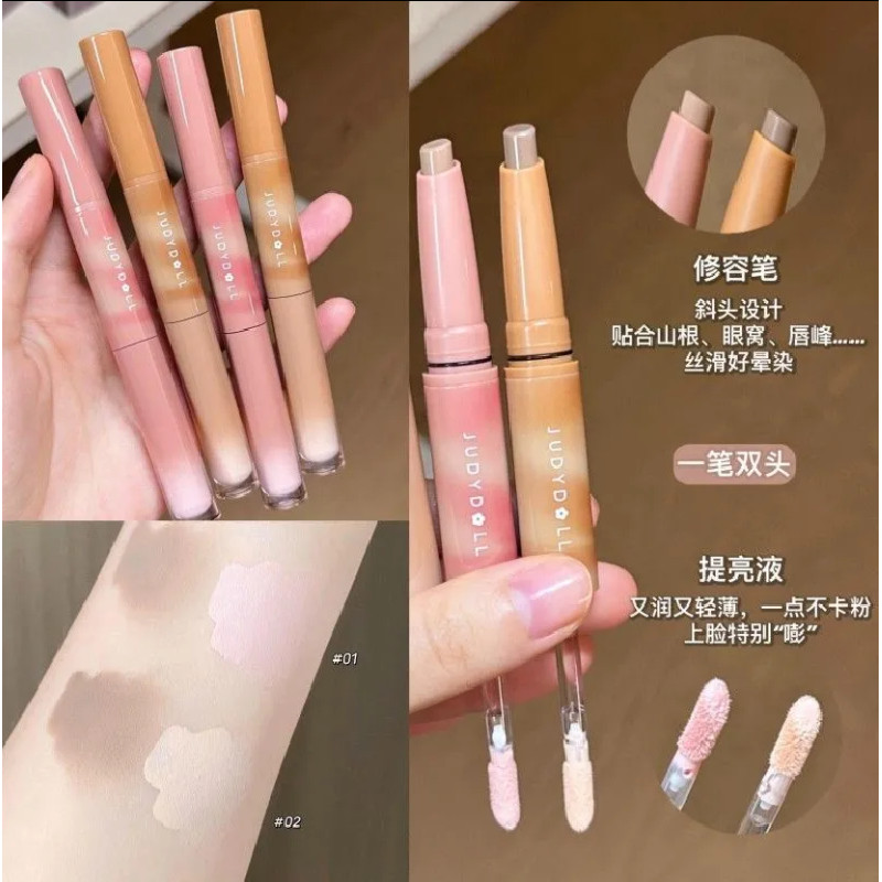 Bút viền hai đầu JUDYDOLL làm nổi bật và làm sáng bóng 1C15