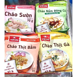 Set 2 Gói Cháo Thịt Vifon Có Gói Thịt Thật 70g