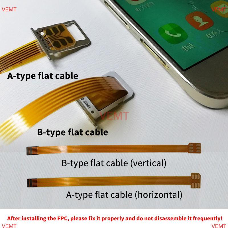 [VG] Bộ chuyển đổi thẻ Sim Nano 4FF Cáp nối dài FPC sang Nano 4FF Micro 3FF Tiêu chuẩn 2FF Sim Usim 