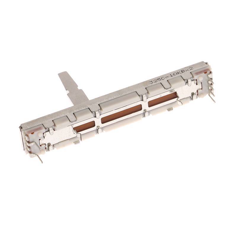 Wa 1Pc RS45 Series Thẳng Slip Potentiometer Pitch Tempo Fader 10KB × 2 DCV1024 Tổng Chiều Dài 60MM D