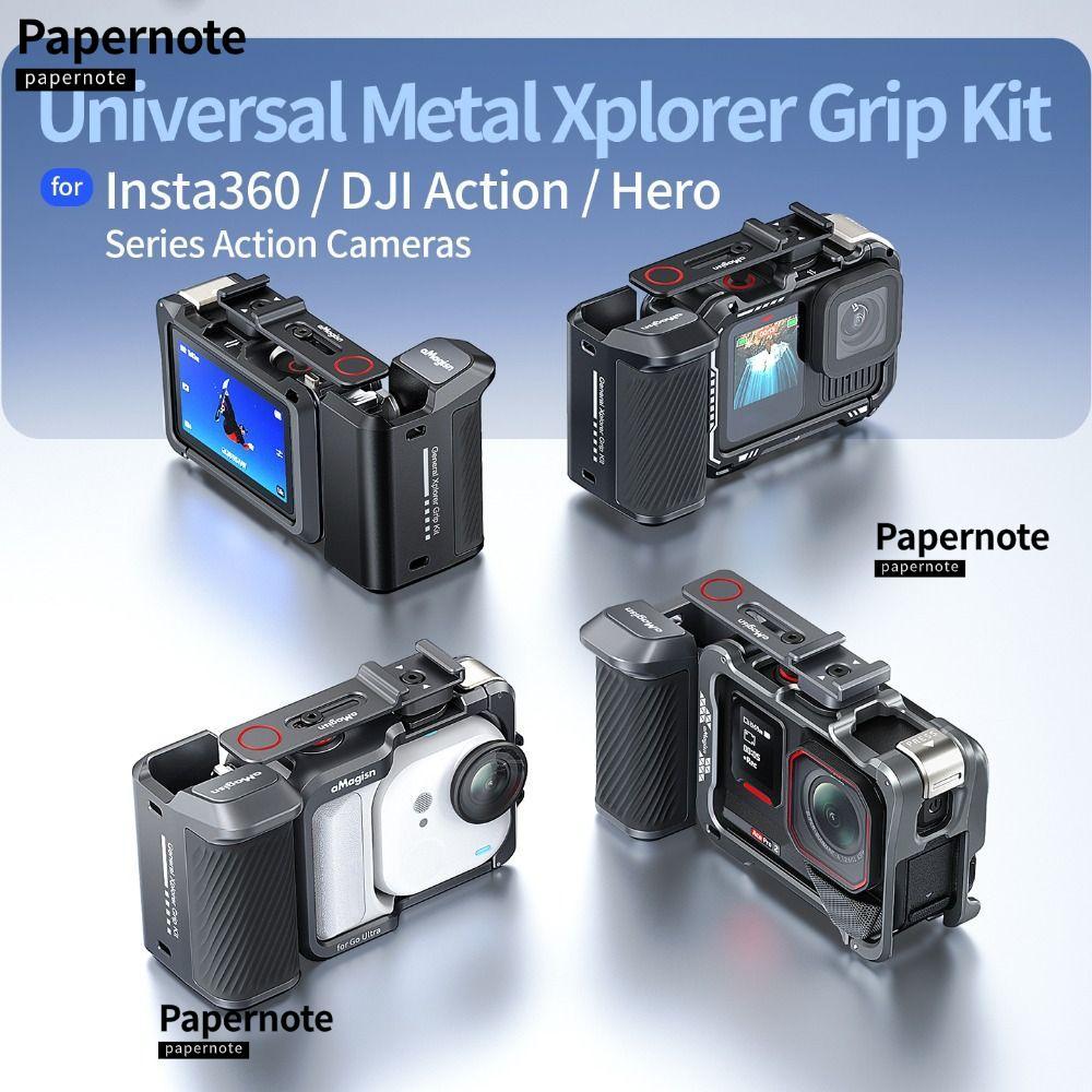 PAPERNOTE Xplorer Grip Kit Tay cầm, Giá đỡ Vlog có thể điều chỉnh bằng hợp kim nhôm, Nút chụp cho DJ