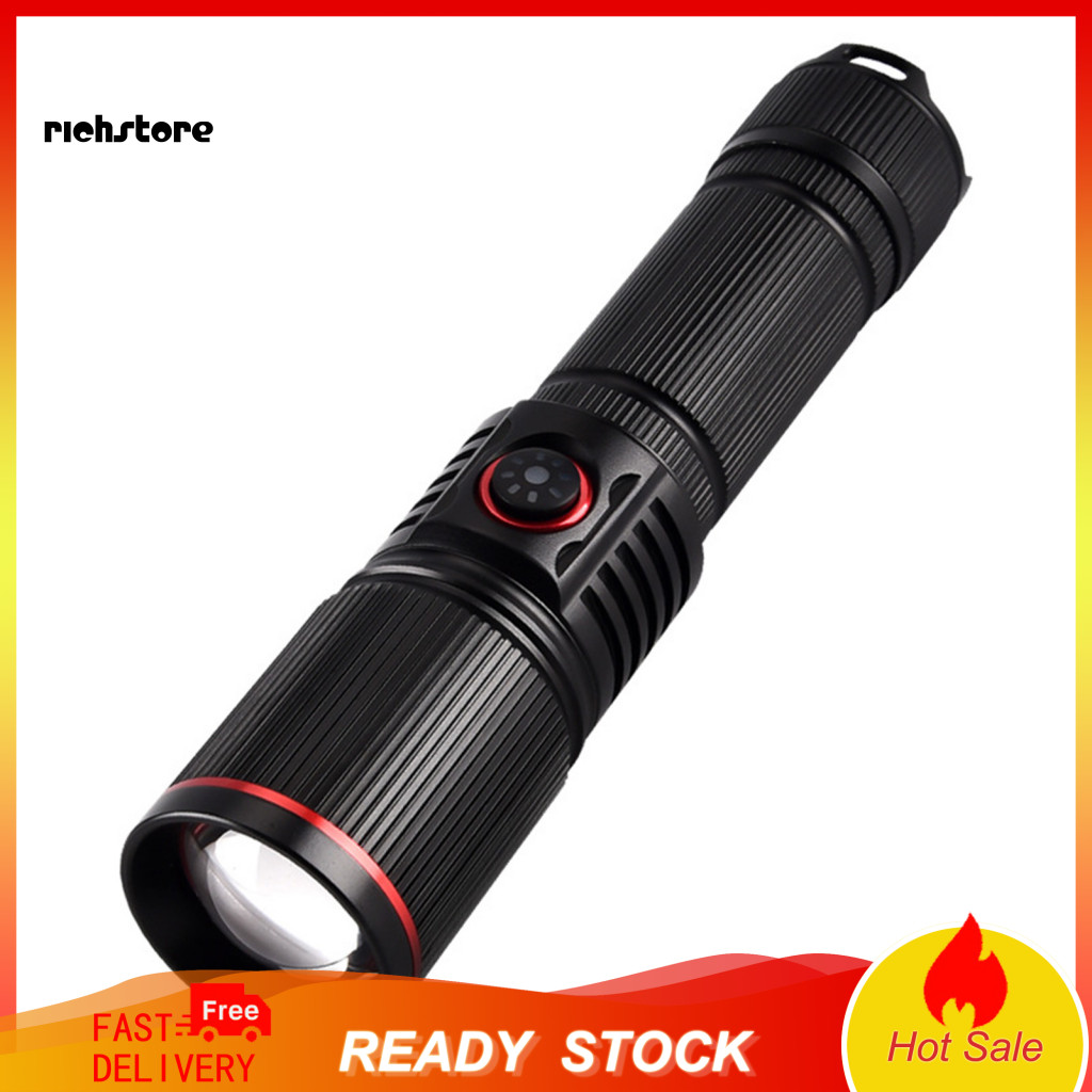 < richstore > Đèn UV bước sóng 395nm Đèn pin UV ánh sáng đen mạnh mẽ Đèn đen 395nm Đèn pin UV cầm ta