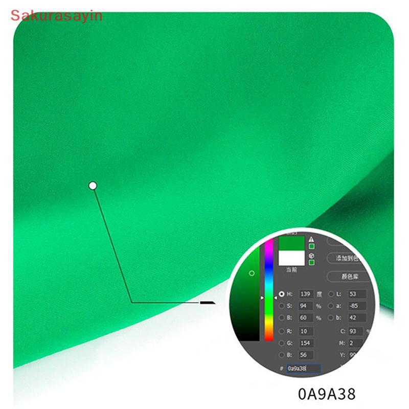 {Sakurasayin} Baground Cho Màn Hình Chụp Ảnh Chromakey Badrops Màn Hình Xanh Chroma Key Muslin Studi