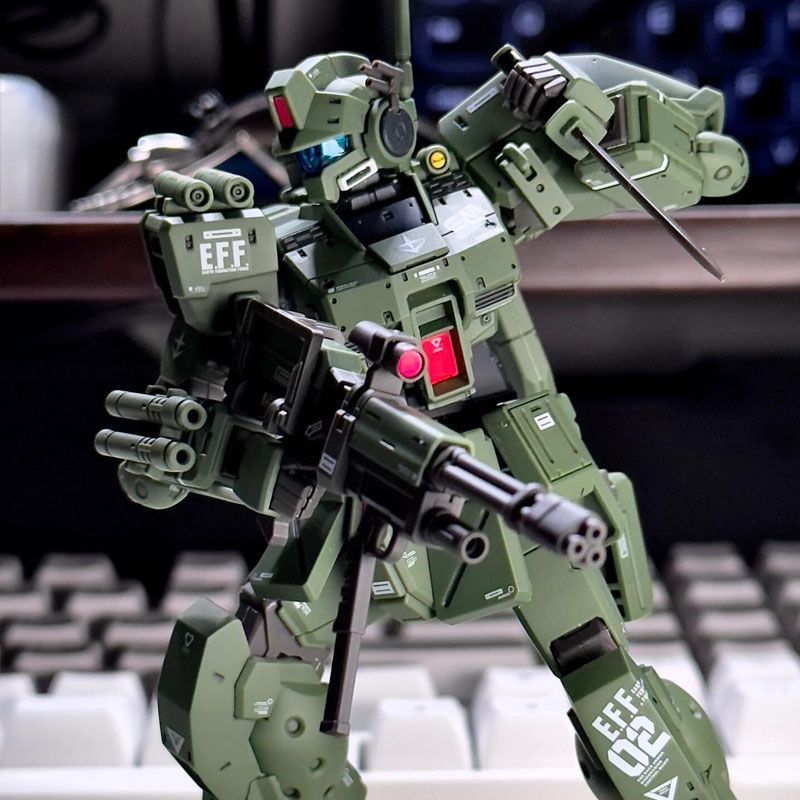 Bộ sưu tập JMS Câu lạc bộ mô hình HG1 / 144 Spartan Jim Gundam Mô hình lắp ráp Mecha Hình với nền tả