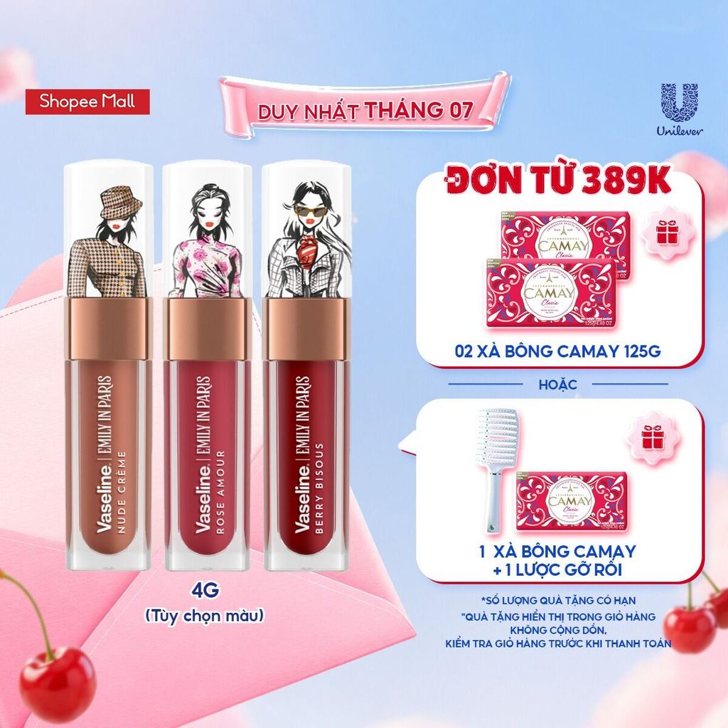 [New] Son Vaseline Emily In Paris Tinted Lip Oil 4g (tùy chọn màu)