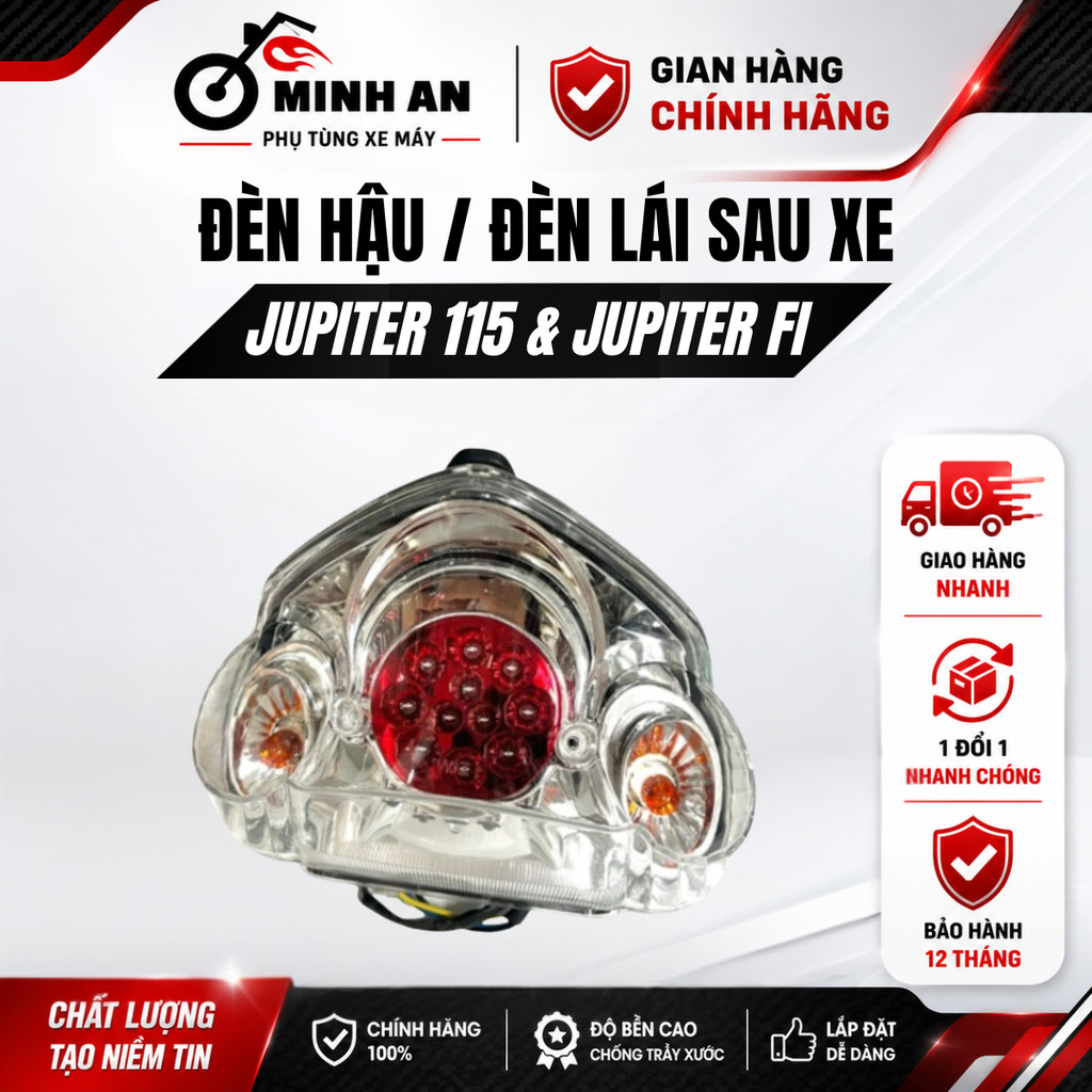 Đèn Hậu Jupiter 115 Đèn Lái Sau Jupiter 110 115 Fi LED Trắng WIZ Malaysia Kèm Bóng