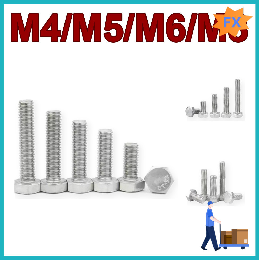 Bulong lục giác ngoài ren ngược inox 304 , Ốc lục giác ren ngược M4-M8 [TSJ-2]