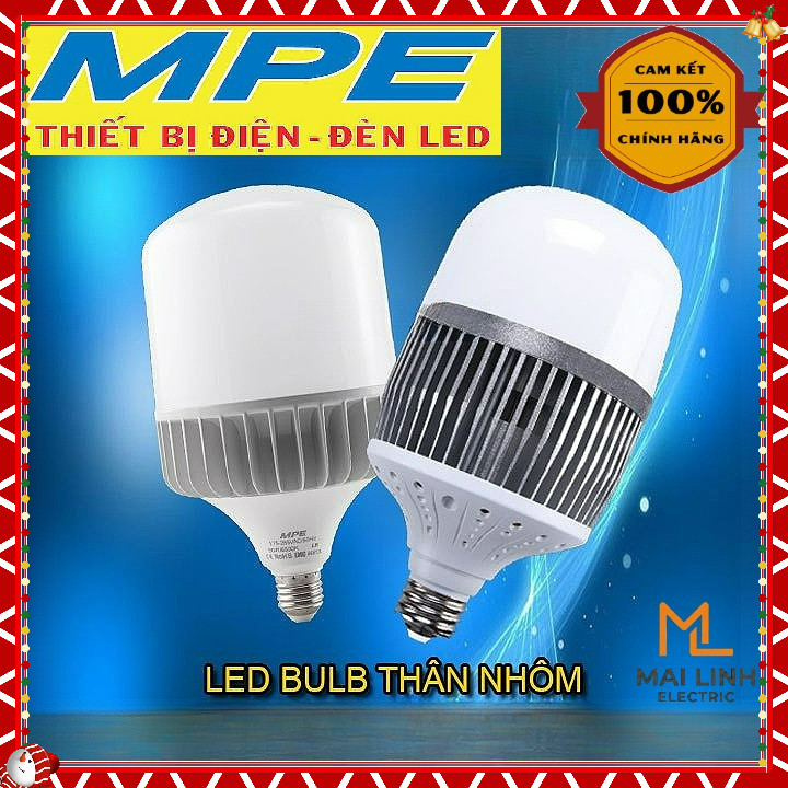 Đèn Led Bulb trụ 60W 80W 100W MPE (Nhôm Đúc Tản Nhiệt) -Chuyên gắn công trình -Nhà xưởng -Đường phố 