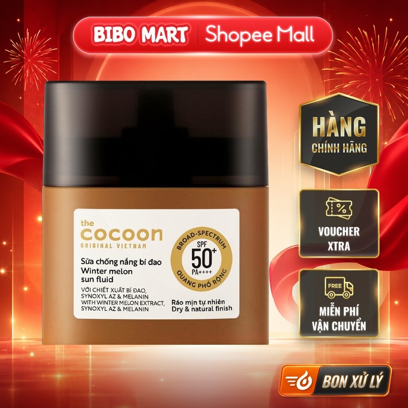 Sữa chống nắng bí đao The Cocoon Original Vietnam 15ml - Bibo Mart