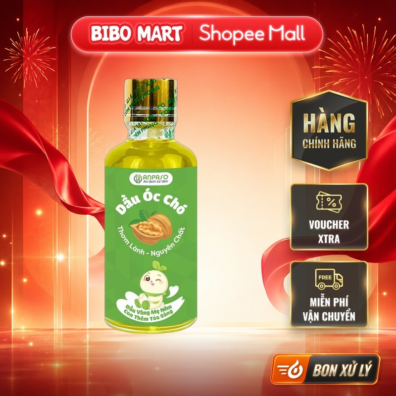 Dầu Ăn Dặm Cho Bé Anpaso Macca Gấc Mè Cá Hồi Óc Chó Olive Tăng Sức Đề Kháng Chai 50ml - Bibomart
