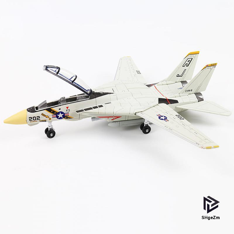 [SHgeZm] Mô hình máy bay chiến đấu Tomcat tỷ lệ 1: 72 F-14 Tomcat - Máy bay nhựa ABS trắng & Bla với