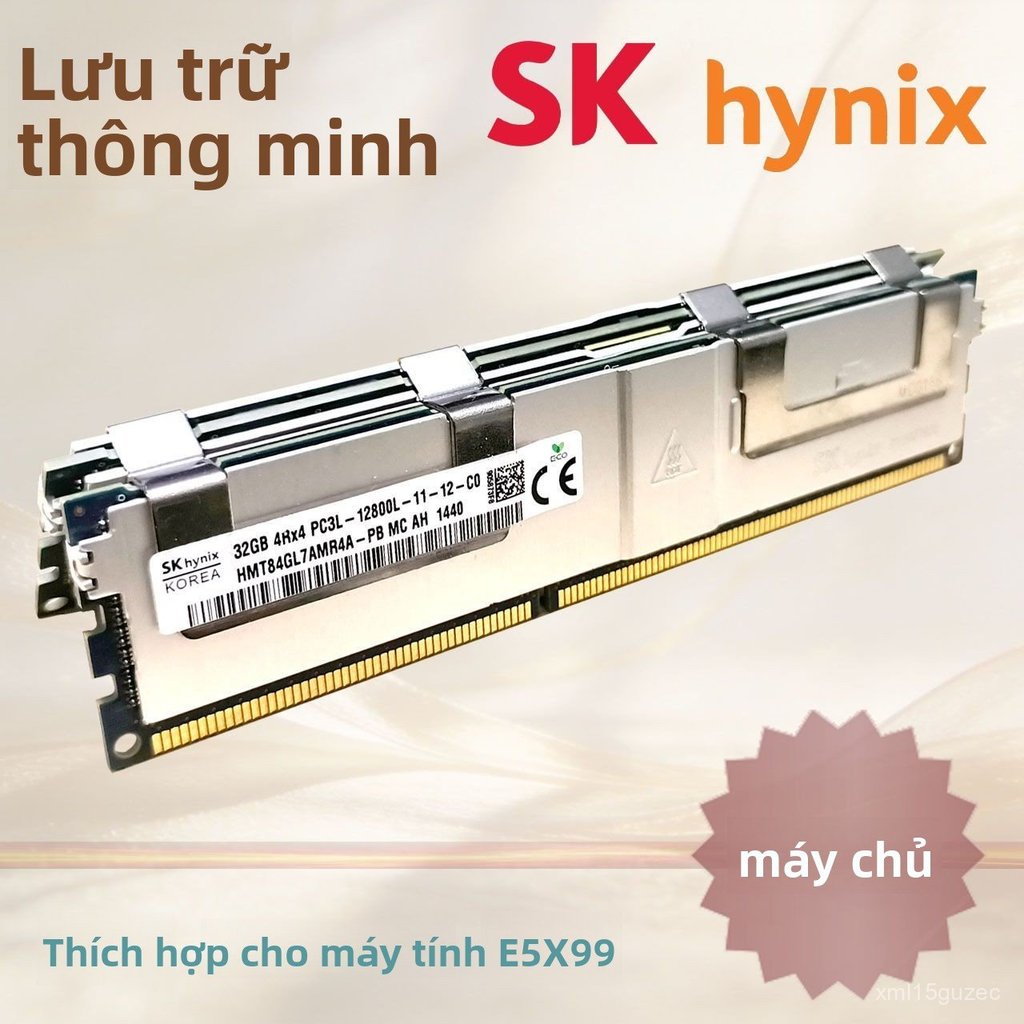 Ram server SK Hynix DDR3 32G 1600 1866MHz tản nhiệt cho main X79 X99 D3 chạy cực mượt chính hãng giá