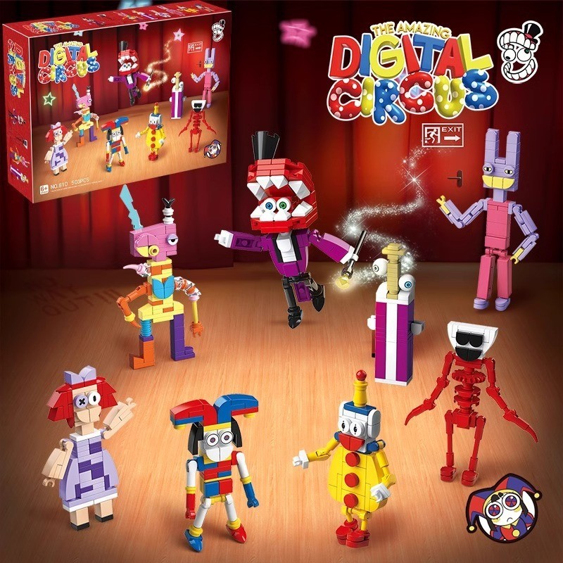 2023 Khối xây dựng tương thích Số ma thuật Circus jax jax Pamoni Quà tặng đồ chơi trẻ em