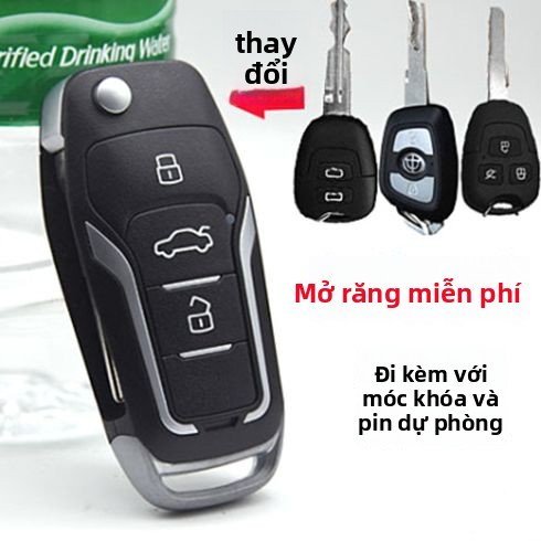 Chìa khóa điều khiển từ xa độ gập cho xe Brilliance H230 H320 H530 V3 V5 FRV cao cấp bán chạy giao n