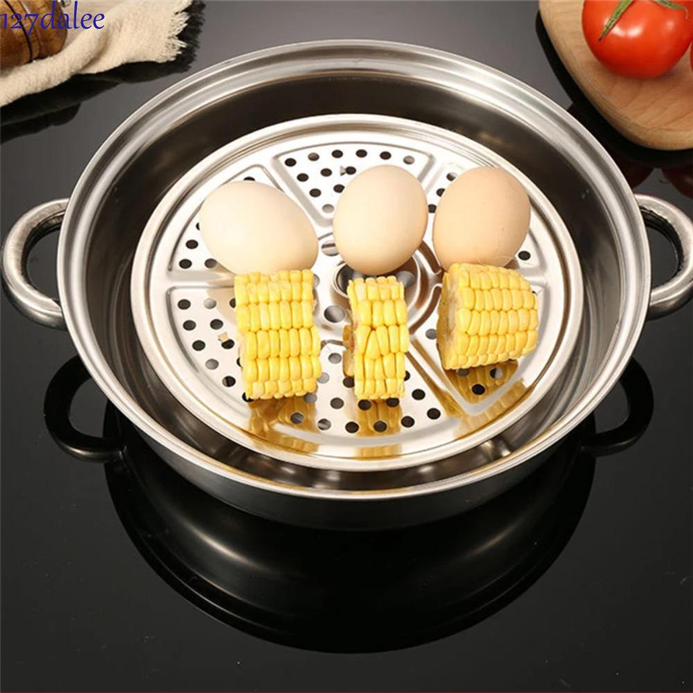 Giá đỡ hộp đựng nồi áp suất DALEE, Giá hấp chống gỉ cổ điển, Bánh mì đĩa hơi nước bằng thép không gỉ