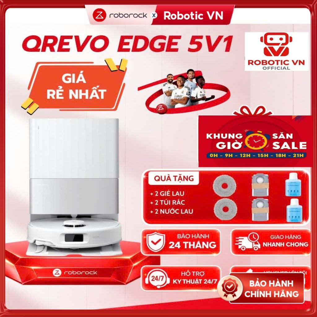 [CHÍNH HÃNG] Roborock Qrevo Edge 5V1/ Qrevo C Pro/ Qrevo 2 Pro | Robot hút bụi lau nhà
