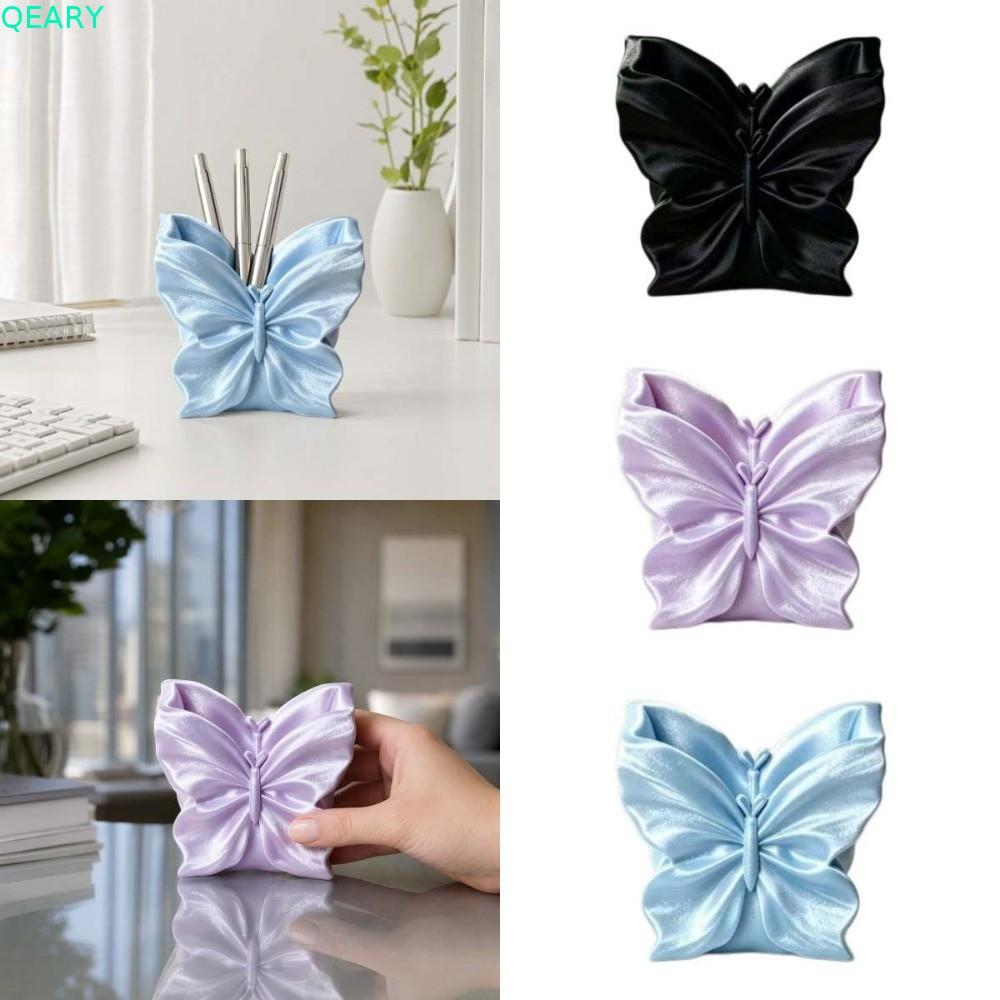 Hộp đựng bút bướm QEARY, Hộp đựng bút để bàn Hộp đựng văn phòng phẩm Hộp đựng bút in 3D, Hộp đựng bút trang điểm thẩm mỹ Hộp đựng bút chì Hộp đựng bút hình bướm Trang trí bàn tại nhà