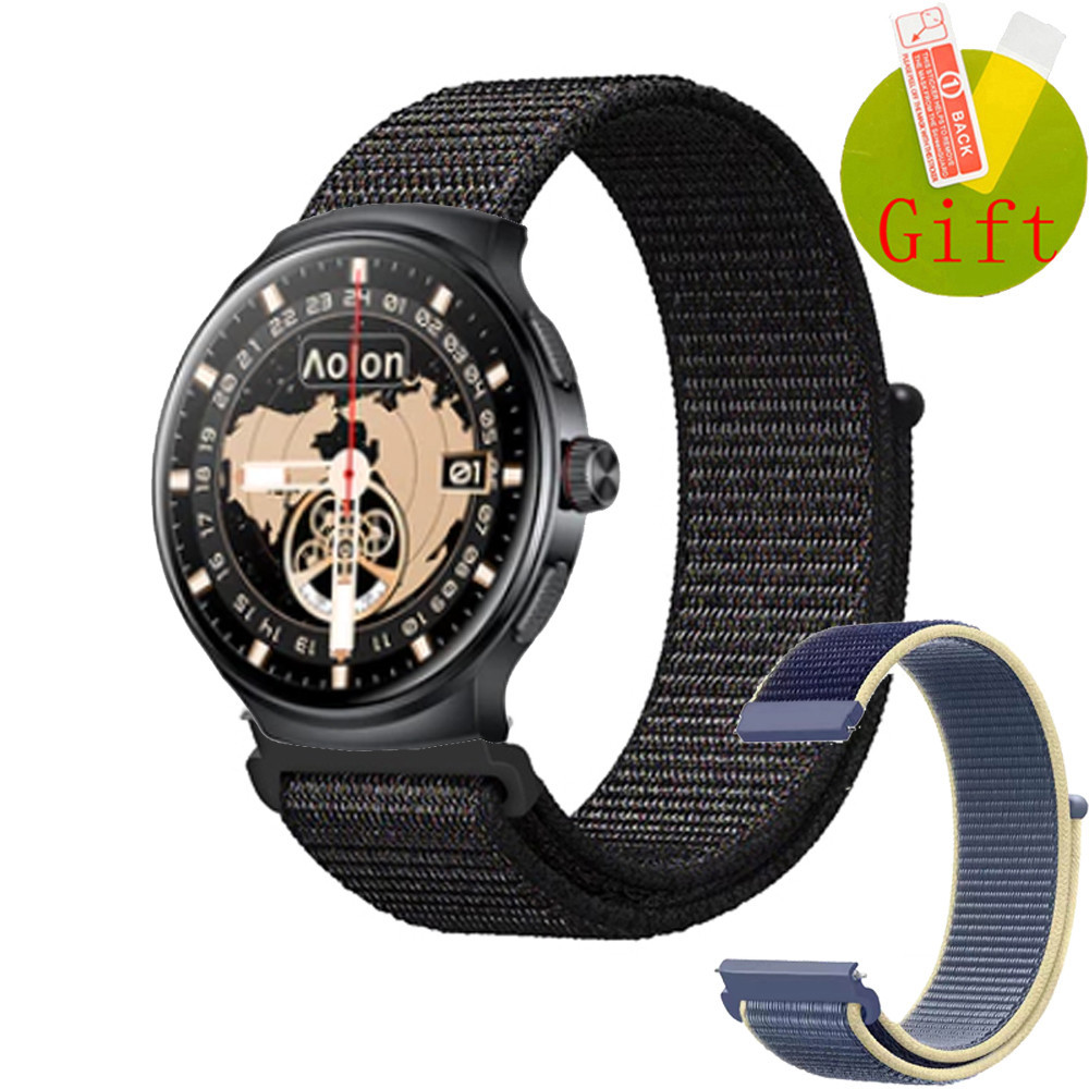 Aolon Prime 3 Dây Đeo Nylon Vòng Ban Nhạc Cho Aolon Prime3 Đồng Hồ Thông Minh Bảo Vệ Màn Hình Phim N