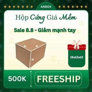 hộp carton đóng hàng 15x12x12 bộ 100 không in, cứng cáp