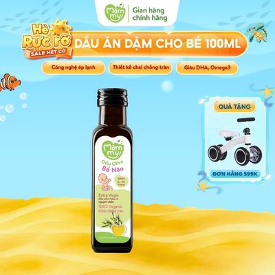 Dầu ăn dặm cho bé dầu Olive bổ não Mămmy cho bé 6 tháng, hữu cơ nguyên chất chai 30ML,100ML