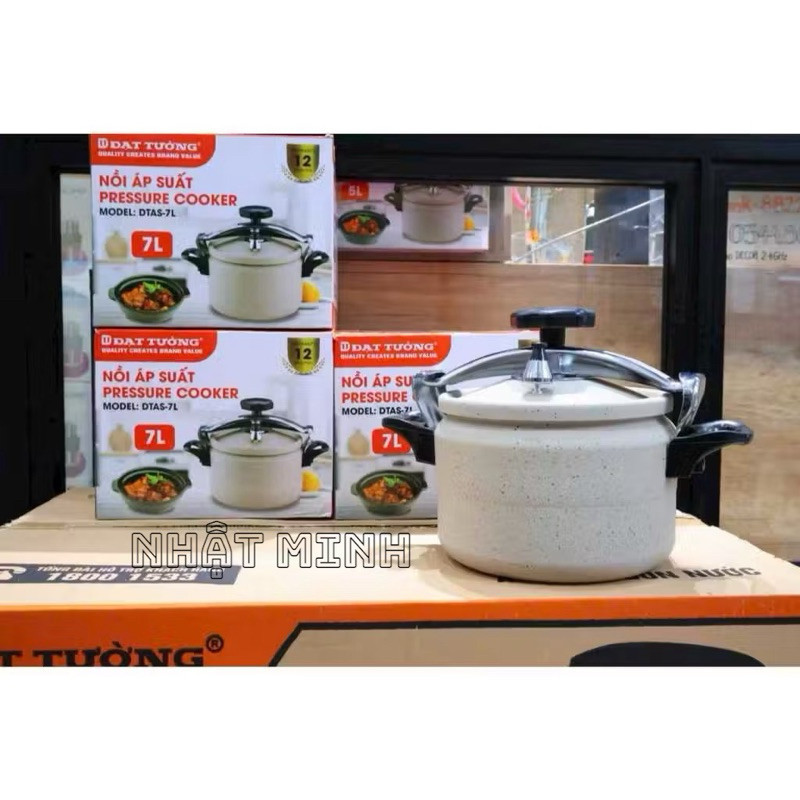 Nồi Áp Suất Đạt Tường 5L/7L Đáy Từ màu kem nâu Hàng Việt Nam.HOMEPLUS