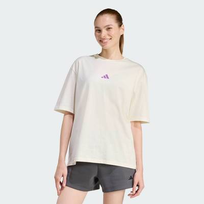 adidas Phong cách sống ÁO THUN GRAPHIC OUTDOOR ADVENTURE Nữ trắng JZ7881