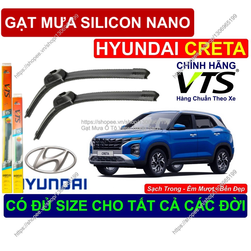K5, Gạt Mưa Bền Đẹp Kính Lái Hyundai Creta, Cặp Gạt Mưa Kính Lái Hyundai Creta..,  Đủ Size Cho  Hyun