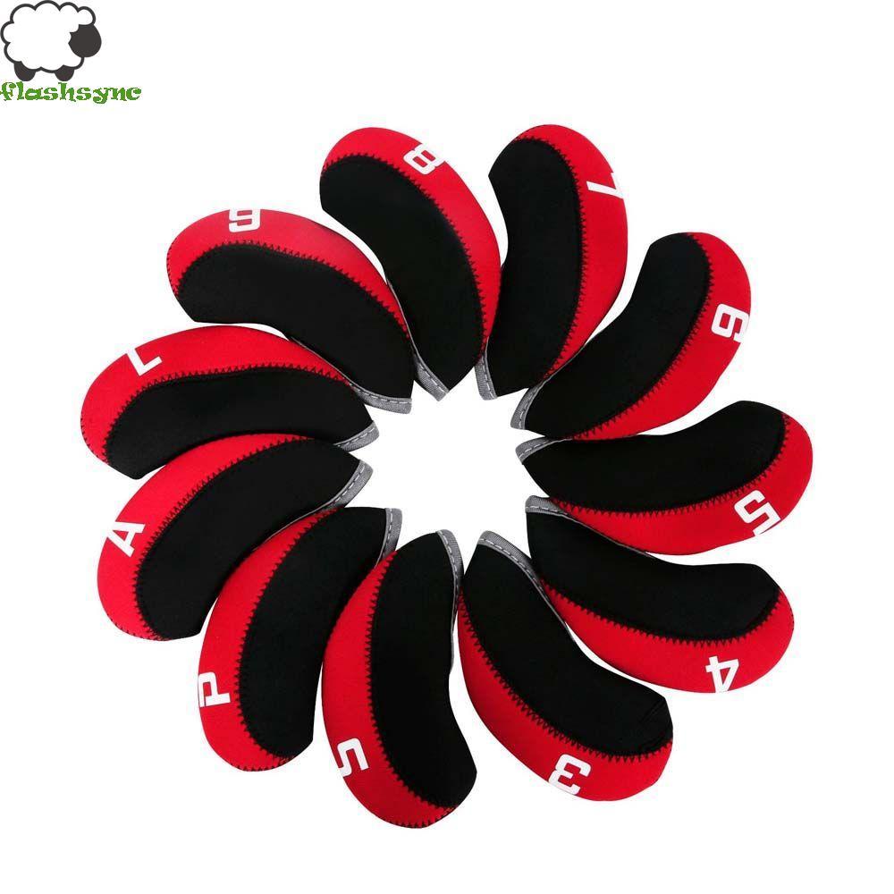 Vctitil VCTITIL Spider Head Cover Golf Putter Phụ kiện Golf Iron Covers Set 11 Chiếc Sắt Nêm Bảo vệ 