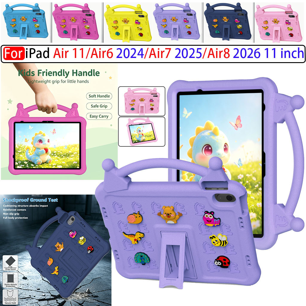 Dành Cho iPad Air 11 2024 2025 2026 iPad Air6 Air7 Air8 11 inch iPad Air 6th 7th 8th Ốp Lưng Chống S