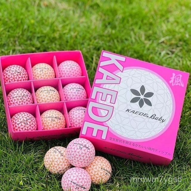 Bóng Golf Sakura 9Bóng golf hai lớp được đóng gói riêng lẻ Bóng golf ba màu kaede Bóng golf
