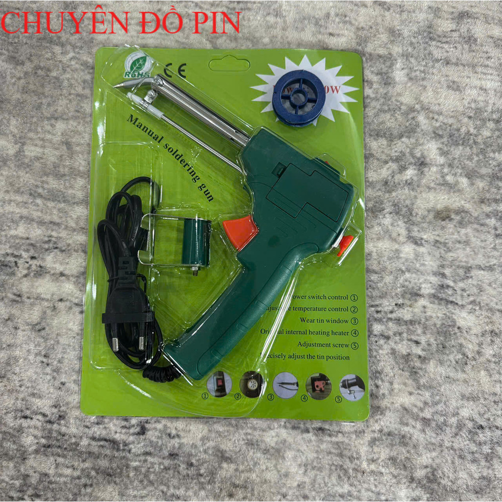 150W-MỎ HÀN THIẾC - SÚNG HANCHI-150W  HÀN TỰ ĐỘNG - MỎ HÀN XUNG, Máy hàn xung( TẶNG CUỘN THIẾC KÈM) 