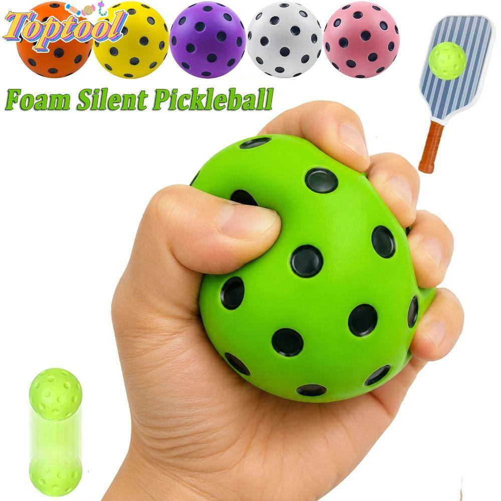TOPTOOL Chống Căng Thẳng Bóp Bóng Pickleball, Đồ Chơi Bóp Pickleball Di Động Mô Phỏng, Bong Bóng PU 