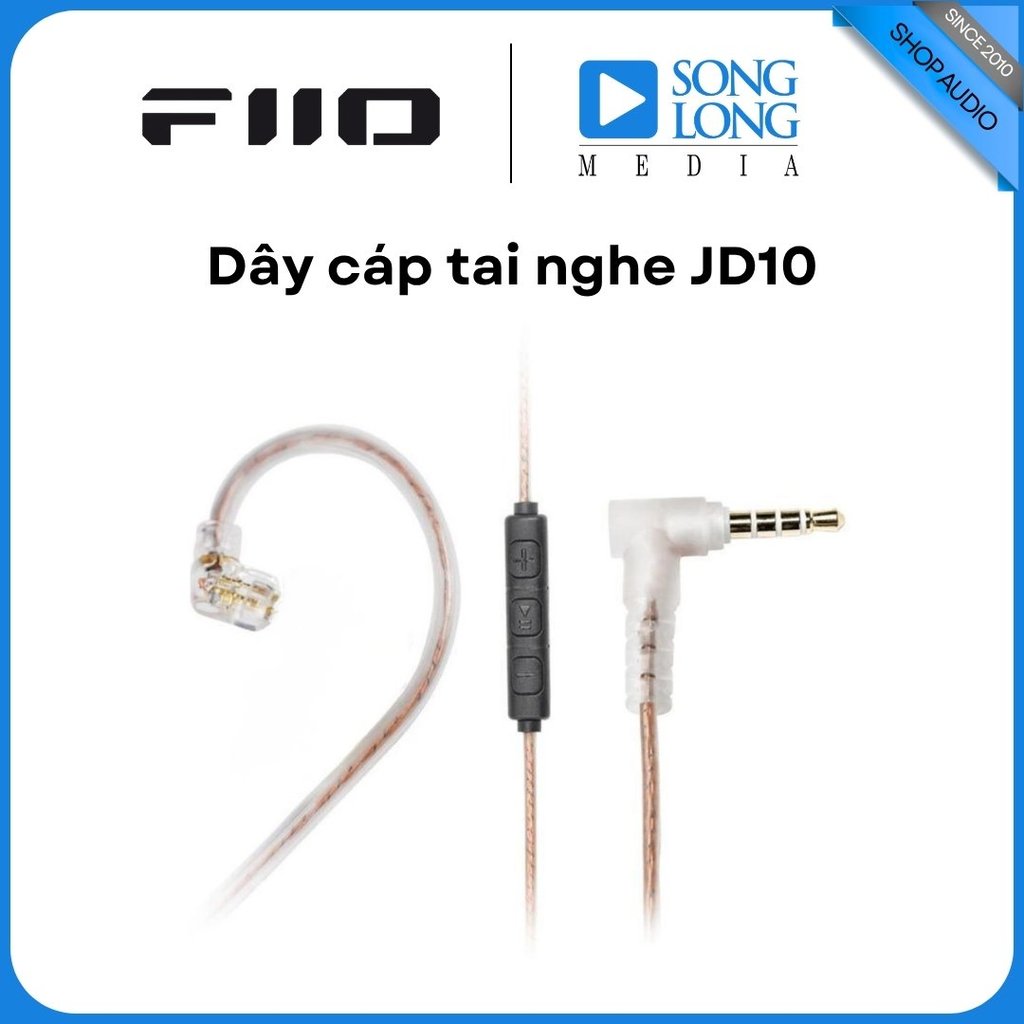 Dây cáp thay thế cho tai nghe Fiio JD10 - Hàng Chính Hãng - Songlongmedia