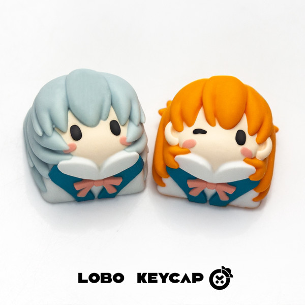 [Phong cách mới] Keycap độc đáo nguyên bản Neon Genesis Evangelion Asuka Ling Polly Bàn phím cơ Keyc