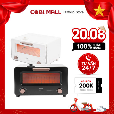 [Hỏa tốc HCM] Lò nướng hơi nước mini COBI 10L - Tiện lợi, tiết kiệm không gian, dễ vệ sinh