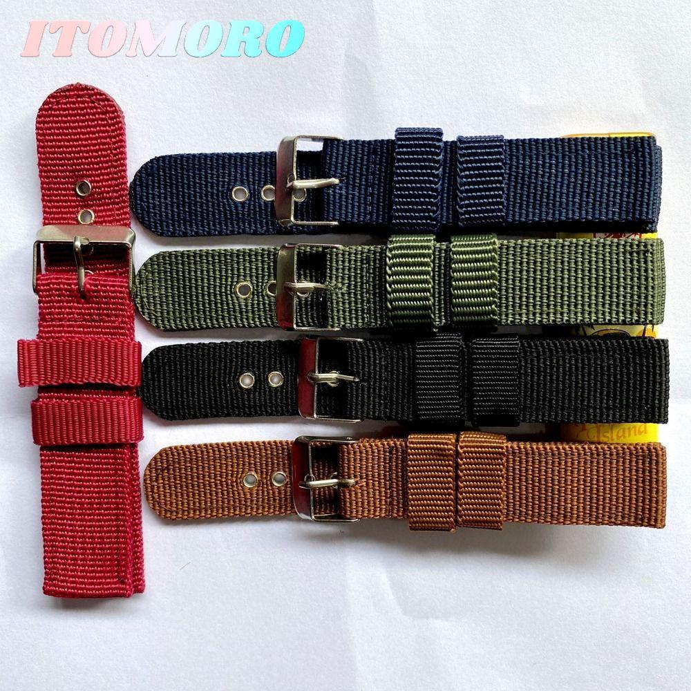 ITOMARO Nylon Dây Đeo Vải, Thể Thao Khóa Pin Đồng Hồ Đeo Tay, Vòng Tay Nam Nữ Thay Thế Đồng Hồ Phụ K