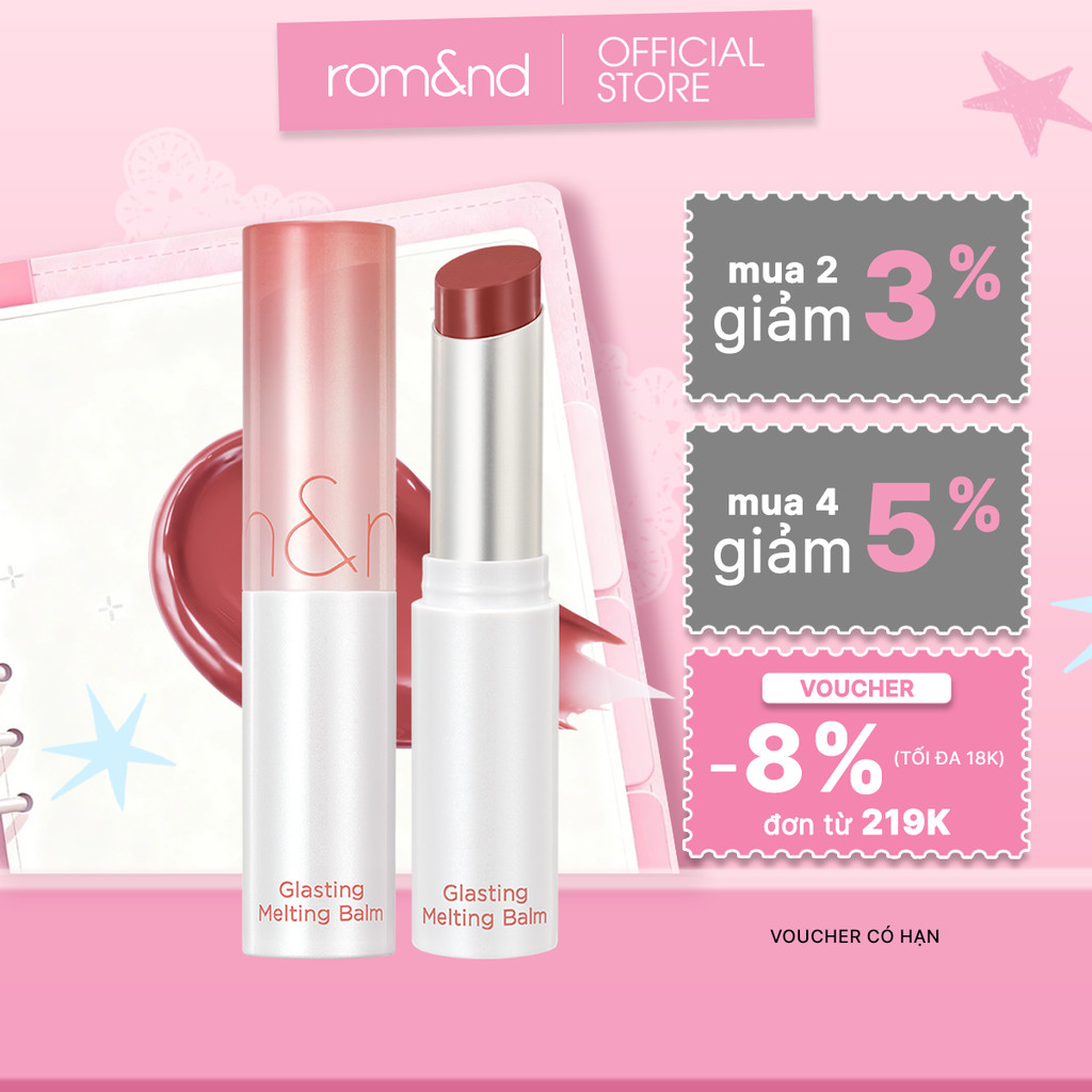[LIVE] Son dưỡng Romand Glasting Melting Balm
