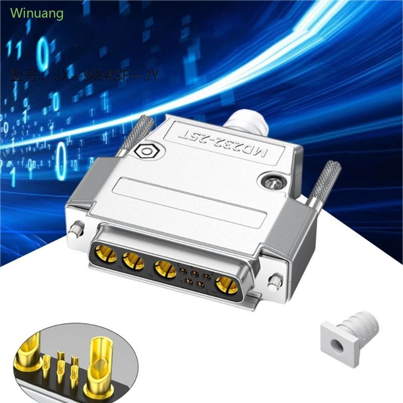 Winu 30Amp Hỗn Hợp D-Sub Kết Nối 9W4 Nam Nữ 5 + 4D-SUB Pin Dòng Điện