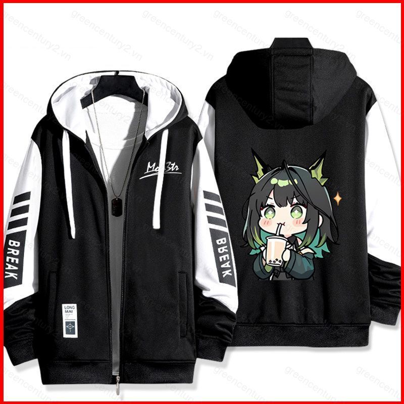 Arknights Endfield mon3tr Kaltsit AMa-10 dây kéo áo khoác Áo Hoodie Anime Áo Unisex Dài Tay Top