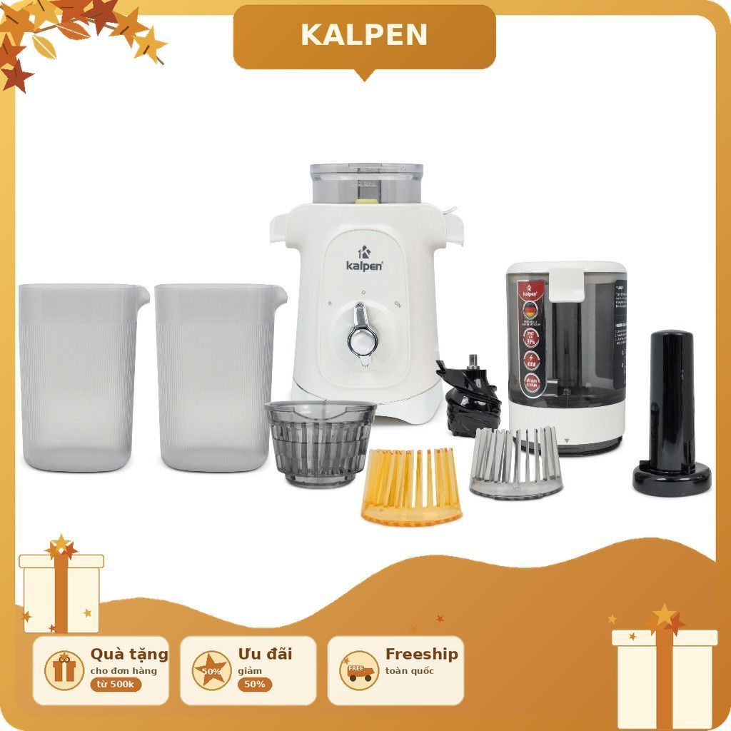 Máy ép chậm Kalpen J10 – Ép kiệt 98%, giữ trọn dưỡng chất, làm cả kem trái cây