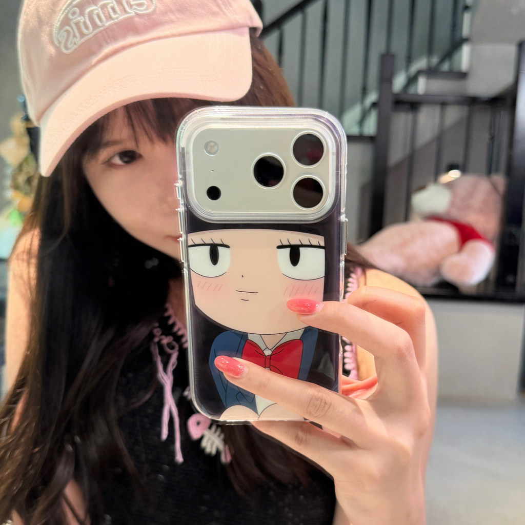 Jimeng Original ins Nhật Bản Dễ Thương Dễ Thương Phiên Bản Q Kuromaru Shuangzi Thích Hợp Cho 17pro A