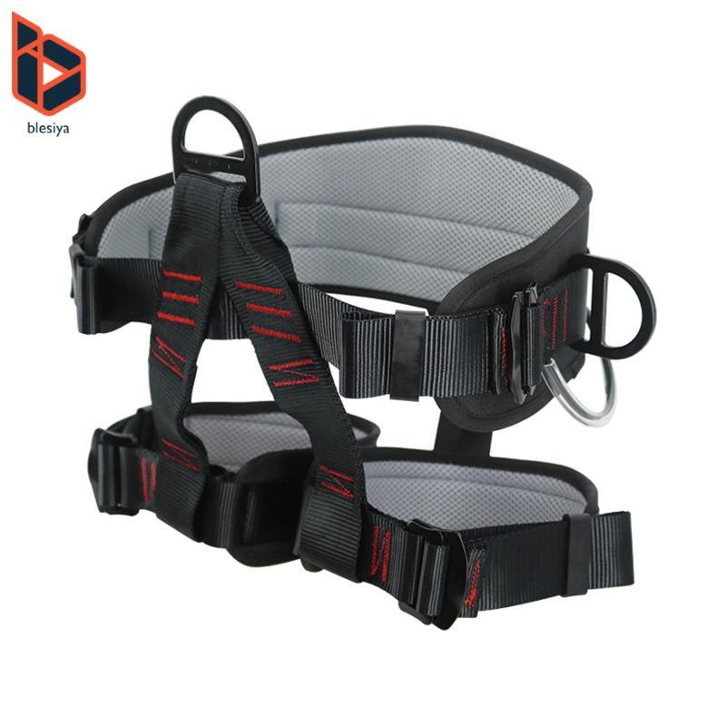 Blesiya Rock Climbing Harness Half Body Rappelling Equip Làm dày 25kN Dây đai an toàn cho Arborist H
