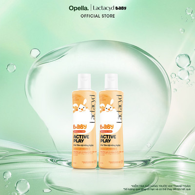Bộ 2 chai Sữa Tắm Gội Trẻ Em Lactacyd Baby Active Play, Giúp Đề Kháng Da Và Bảo Vệ Bé Khỏi Vi Khuẩn 250ml/chai